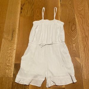 Kids white comfy summer romper